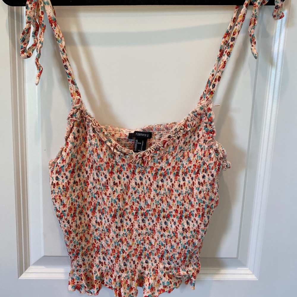 F21 Floral Tank size M